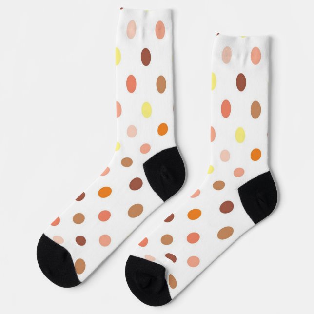 Polka dot pattern socks (Left)