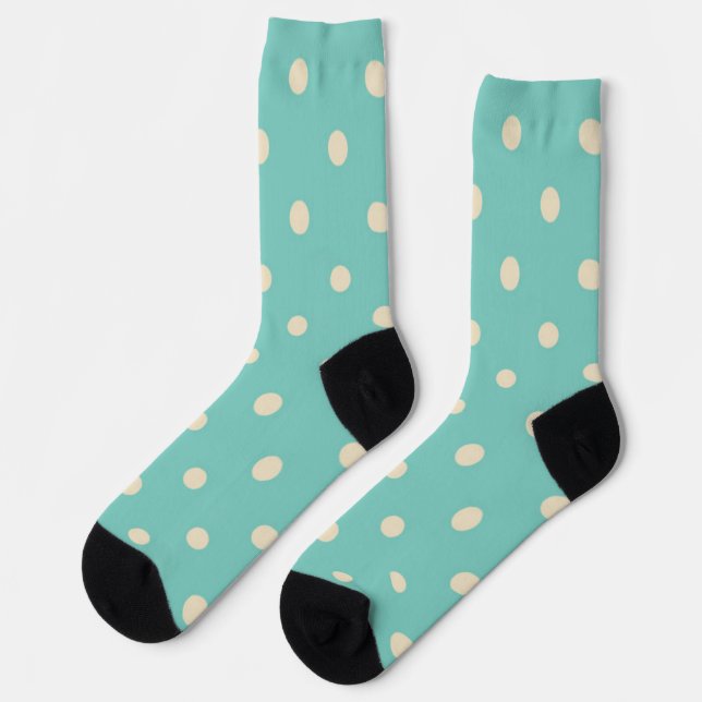 Polka dot pattern socks (Left)