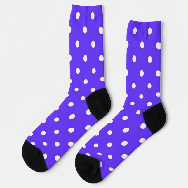 Polka dot pattern socks (Left)