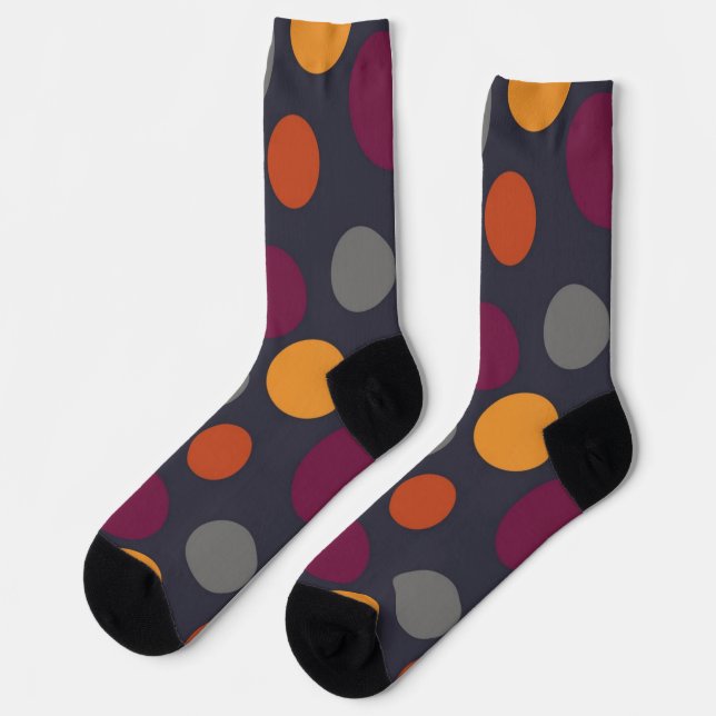 Polka dot pattern socks (Left)