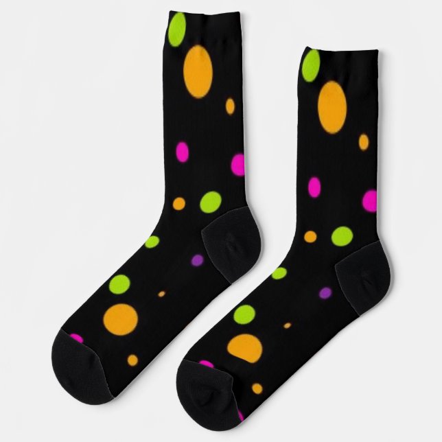 Polka dot pattern socks (Left)