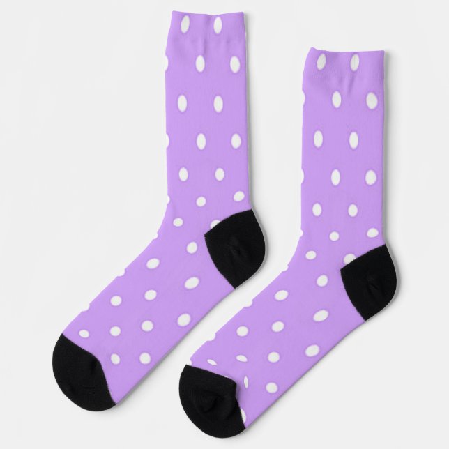 Polka dot pattern socks (Left)