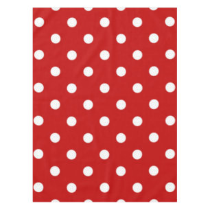 Polka dot pattern tablecloth