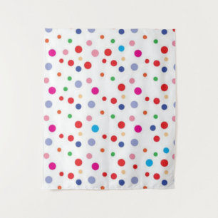 Polka dot pattern tapestry
