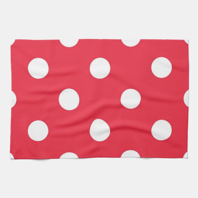 Polka dot pattern tea towel (Horizontal)
