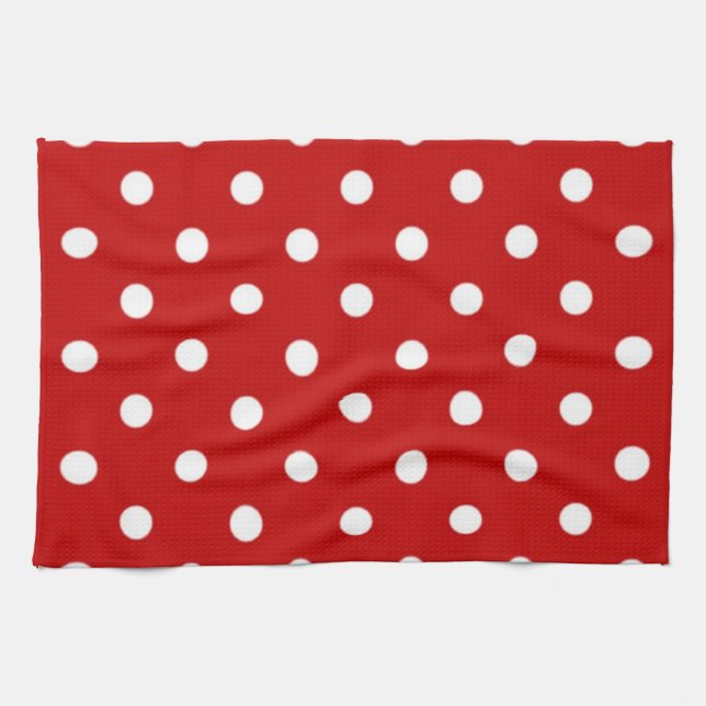 Polka dot pattern tea towel (Horizontal)