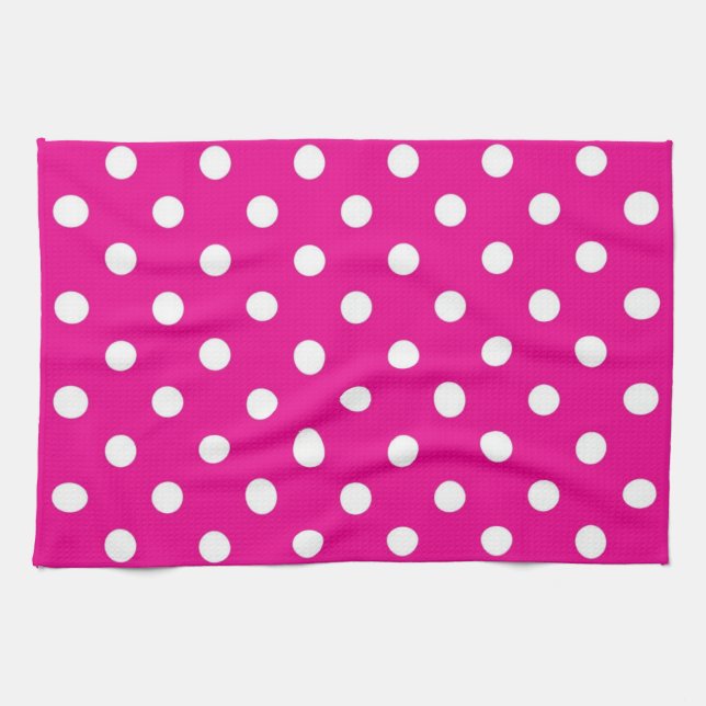 Polka dot pattern tea towel (Horizontal)