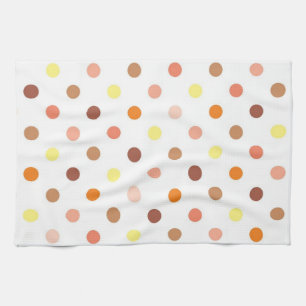 Polka dot pattern tea towel