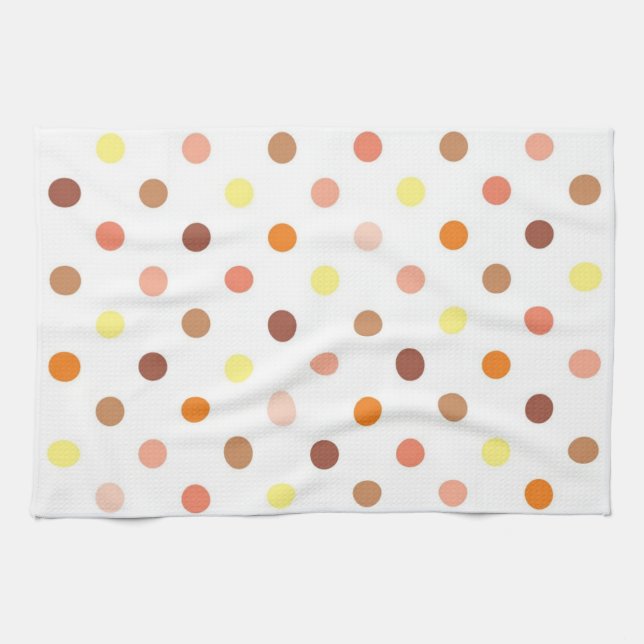 Polka dot pattern tea towel (Horizontal)