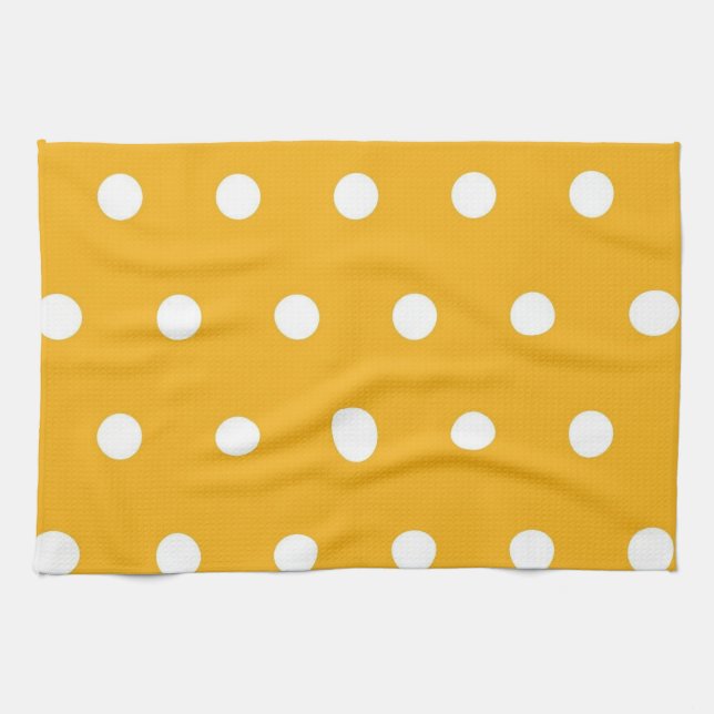 Polka dot pattern tea towel (Horizontal)