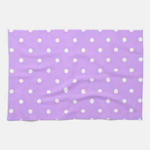 Polka dot pattern tea towel