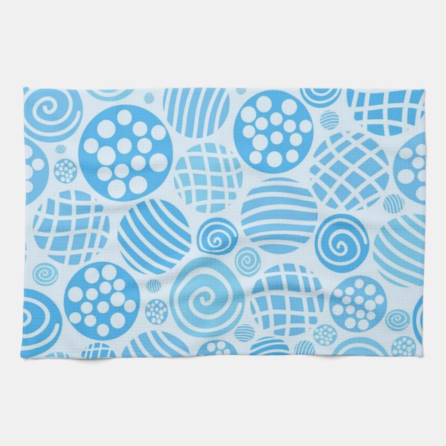 Polka dot pattern tea towel (Horizontal)