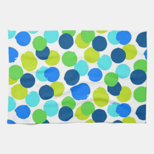 Polka dot pattern tea towel