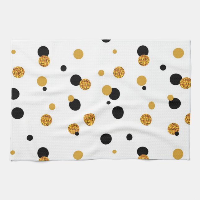 Polka dot pattern tea towel (Horizontal)