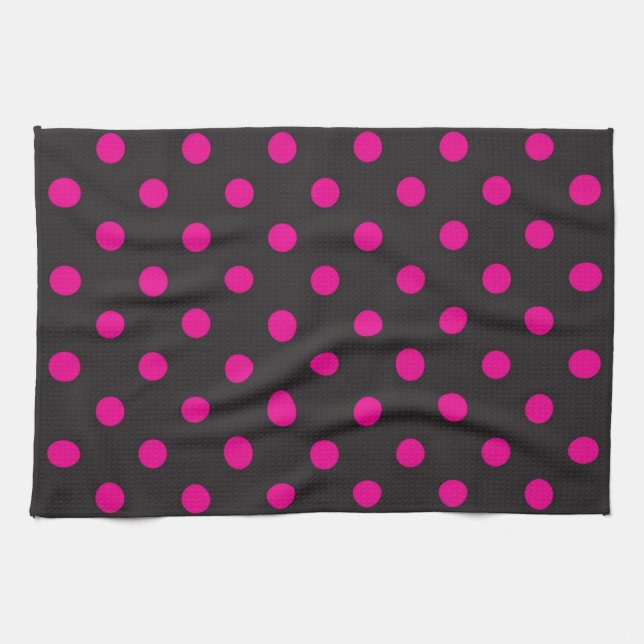 Polka dot pattern tea towel (Horizontal)