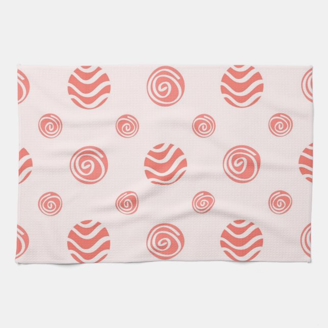 Polka dot pattern tea towel (Horizontal)