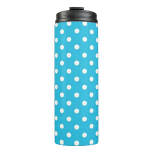 Polka dot pattern thermal tumbler