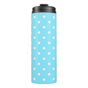 Polka dot pattern thermal tumbler