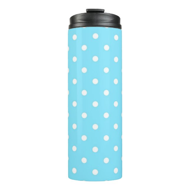 Polka dot pattern thermal tumbler (Front)