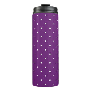 Polka dot pattern thermal tumbler