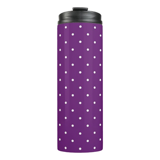 Polka dot pattern thermal tumbler (Front)