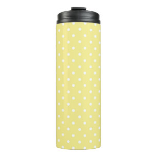 Polka dot pattern thermal tumbler