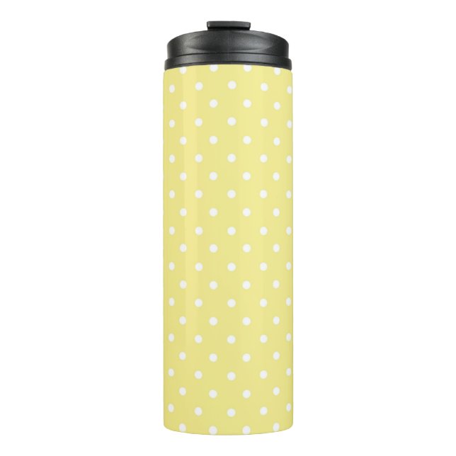 Polka dot pattern thermal tumbler (Front)