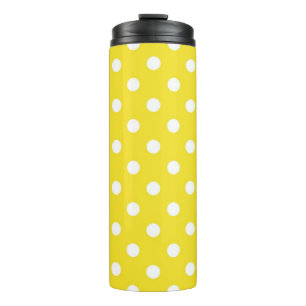 Polka dot pattern thermal tumbler