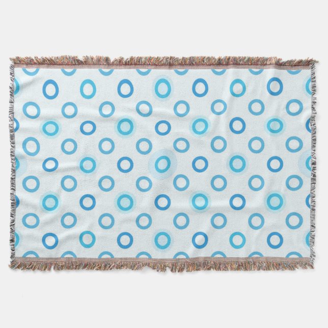 Polka dot pattern throw blanket (Front)