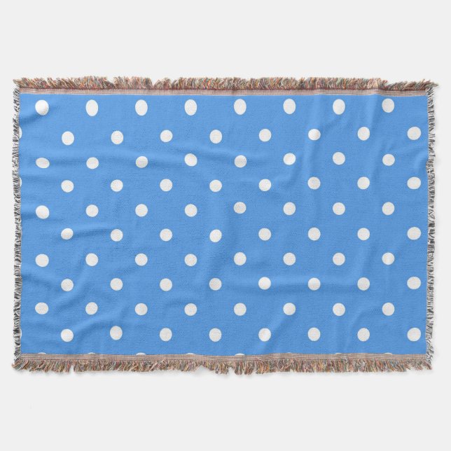 Polka dot pattern throw blanket (Front)