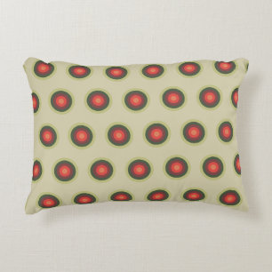 Polka Dot Pattern - Tomato Colours Decorative Cushion