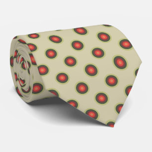 Polka Dot Pattern - Tomato Colours Tie