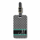 Polka Dot Pattern with Monogram