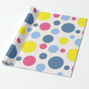 Polka dot pattern wrapping paper