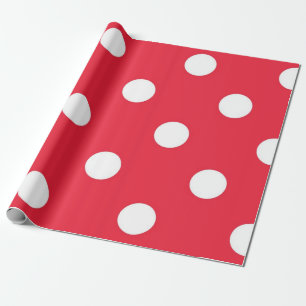 Polka dot pattern wrapping paper