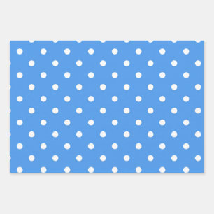 Polka dot pattern wrapping paper sheet