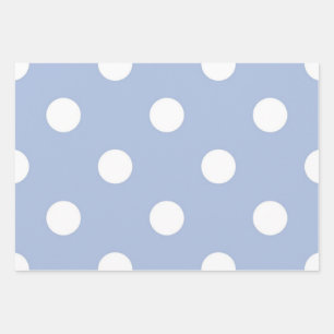 Polka dot pattern wrapping paper sheet