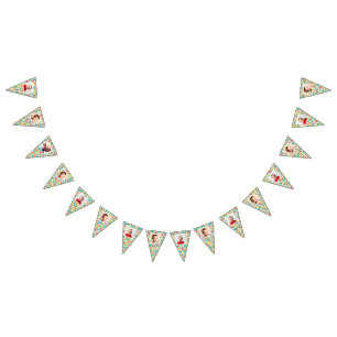 Polka Dot Patterned Bunting with Photos