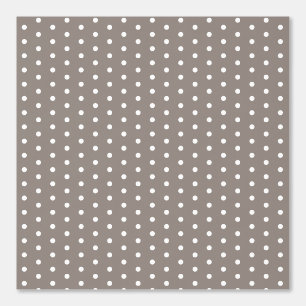 Polka Dot Patterned Taupe Brown Elegant Stylish Wallpaper