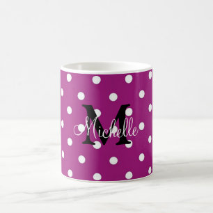 Polka Dot Personalised Coffee Mug