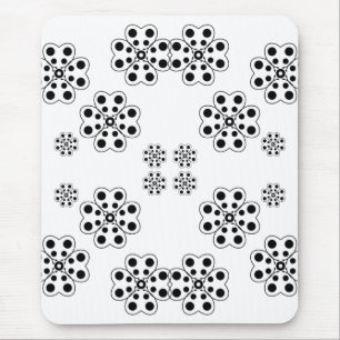 Polka Dot Petals Pattern  Mouse Pad