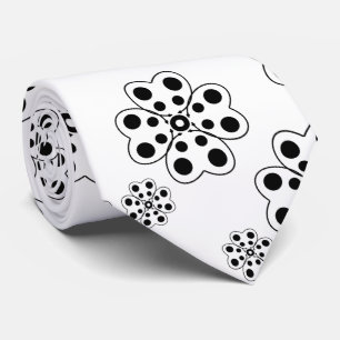 Polka Dot Petals Pattern Tie