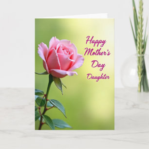 Polka Dot Pink Bloom Family Card