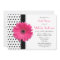 Polka Dot Pink Daisy Bridal Shower Invitation