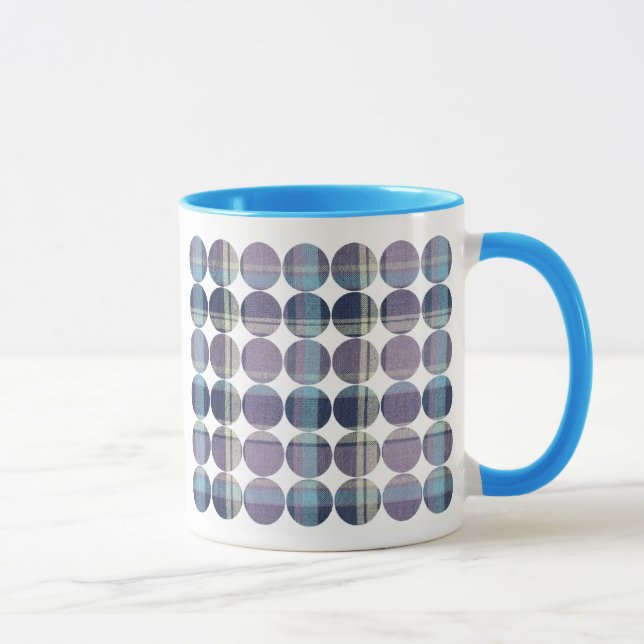 Polka Dot Plaid Mug (Right)