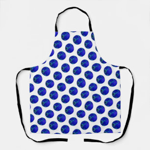 Polka Dot Precision: The Blue Lawn Bowl Apron
