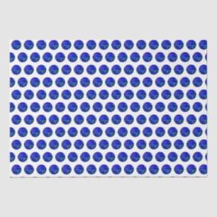 Polka Dot Precision: The Blue Lawn Bowl Tissue Paper