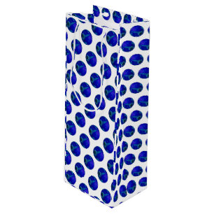 Polka Dot Precision: The Blue Lawn Bowl Wine Gift Bag