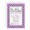 Polka Dot Purple Heart Bridal Shower Invitations