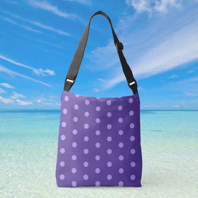 Polka Dot Purple Patterned Crossbody Bag (Creator Uploaded)